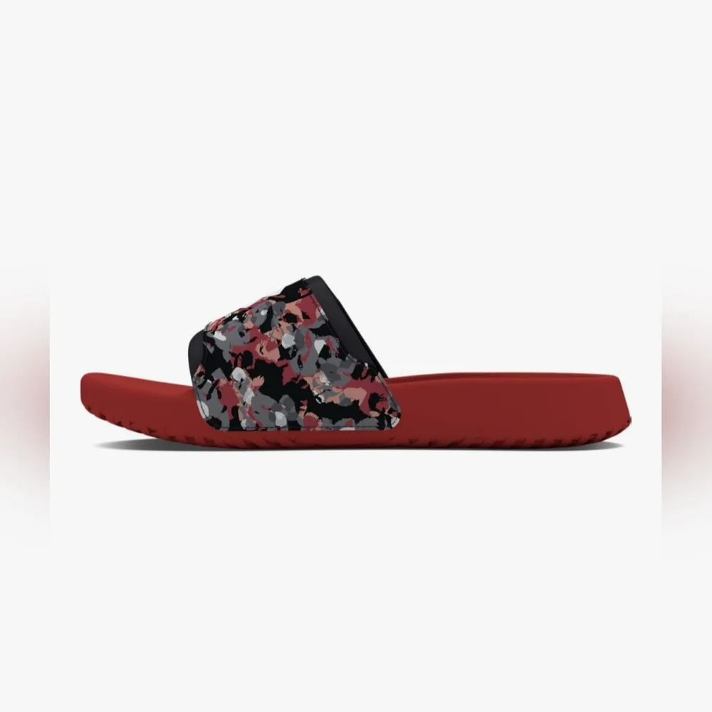 Under Armour UA Ignite Select Slides Men's Summer Red Camo Size 9 NWT *under*